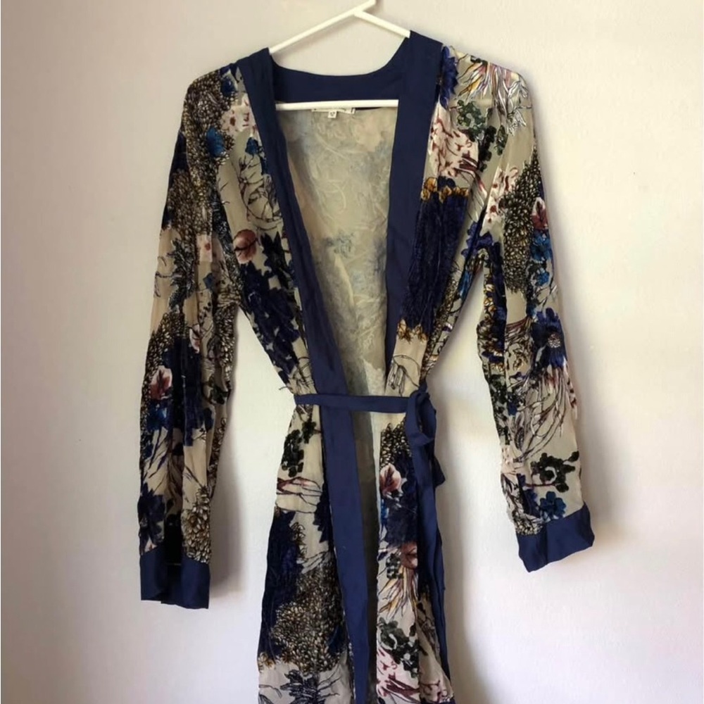 Floral Print Women's Robe